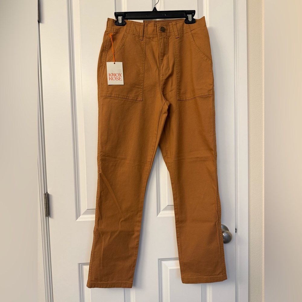 Knox Rose women’s mustard Brown Chinos
